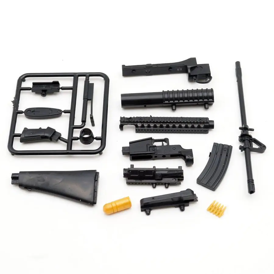 1:6 1/6 Scale M16A4 Assault/Automatic Rifle Launcher Gun Model Toys Action Figures Accessories Assembly Gun Gundam Model Toys 1:6 1/6 Scale M16A4 Assault/Automatic Rifle Launcher Gun Model Toys Action Figures Accessories Assembly Gun Gundam Model Toys
