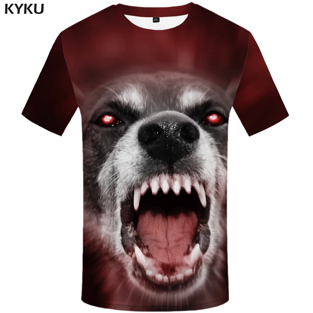 KYKU Brand Wolf Shirt Galaxy Tshirt Space T-shirt 3d T Shirt Men Short Sleeve Mens Clothing Funny T Shirts Summer 2018 New KYKU Brand Wolf Shirt Galaxy Tshirt Space T-shirt 3d T Shirt Men Short Sleeve Mens Clothing Funny T Shirts Summer 2018 New