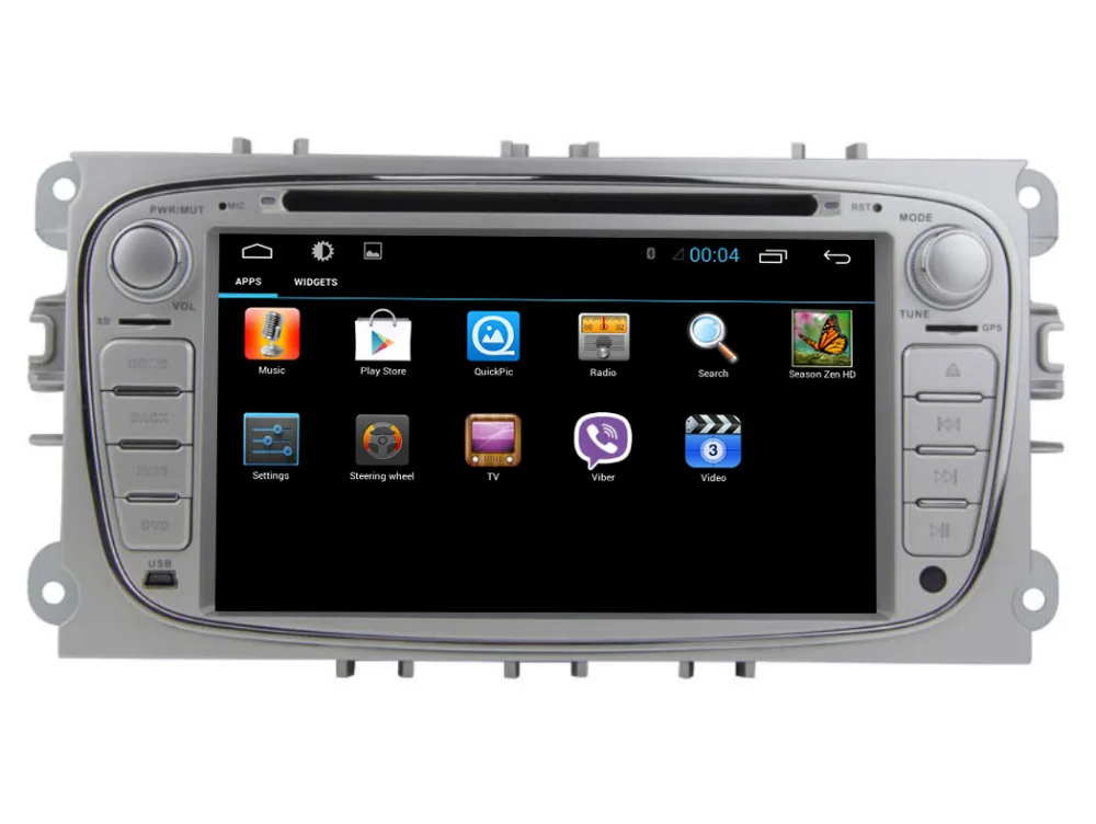 Perfect Quad 4 Core Android 7.1 Car DVD GPS For Ford Mondeo Focus 2 S-max 2008 2009 2010 2011 with Radio Navigation Bluetooth+camera 4