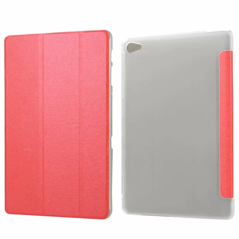 Легкий прозрачный чехол для huawei MediaPad M5 lite 10 BAH2-W19/L09/W09 10," планшетный ПК чехол-подставка для huawei M5 10,1 чехол - Цвет: red