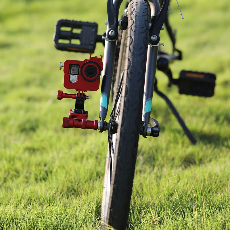 Aluminum Bicycle holder Mount Bracket bicycle Base Stand Adapter For Gopro hero 7 6 5 4 3 Xiaomi Yi Sjcam camera Accessories (14)