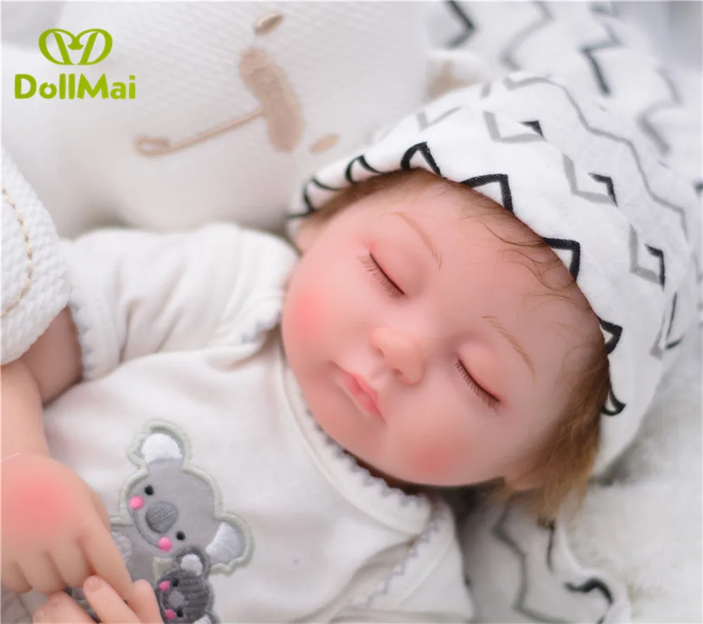 Bebes reborn menino 40 см Силиконовая Кукла для новорожденных мальчиков спящие куклы