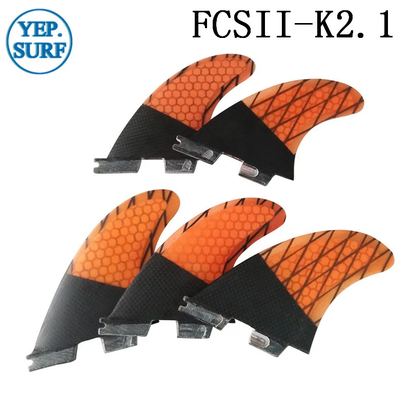 

FCS2 Fins Honeycomb Carbon Tri-Set Fin FCSII K2.1 Fin Surf Quilhas