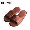 2022 New Leather Slippers Men Home Furnishing Indoor Floor Classic Footwear Casual Slides Leather Sandalias Zapatos Hombre ► Photo 1/6