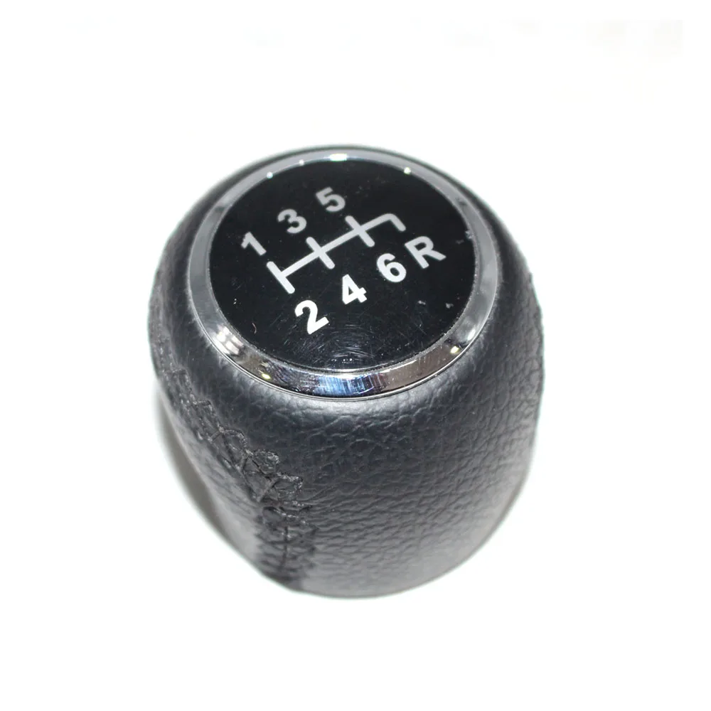 

6speed Car Shift Knob Gear Knob Covered Leather For Fiat Grande PUNTO EVO FIAT PUNTO 2012 Car Styling Accessories
