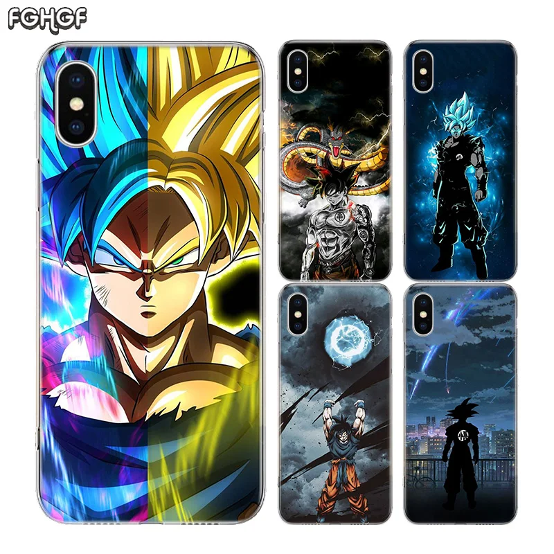 Чехол для телефона Dragon Ball и super Goku силиконовый чехол Apple iPhone 6 6S 7 8 Plus + X 10 Ten XS MAX XR 5 5S