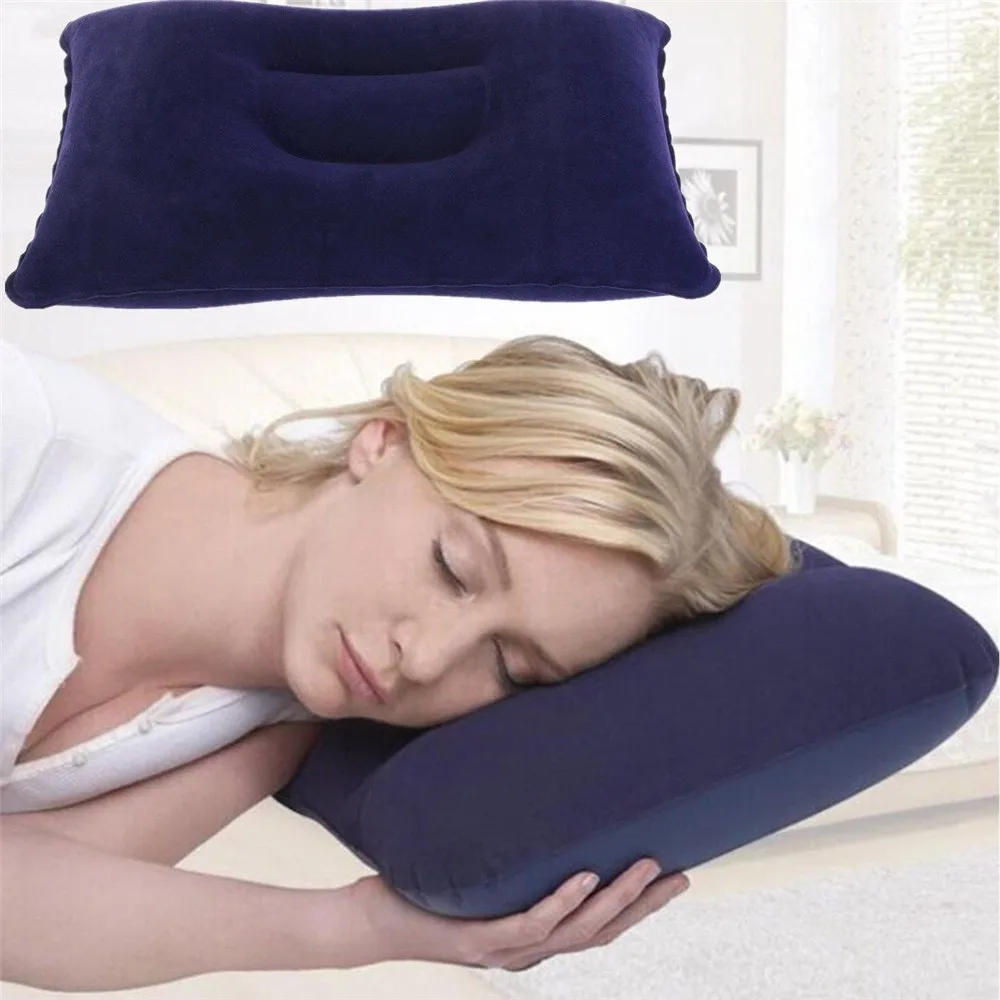 

Outdoor Travel Pillow Airplane Inflatable Pillow Air Pillow Neck Rest Support Camping Sleeping Fast Portable Comfortable Pillows