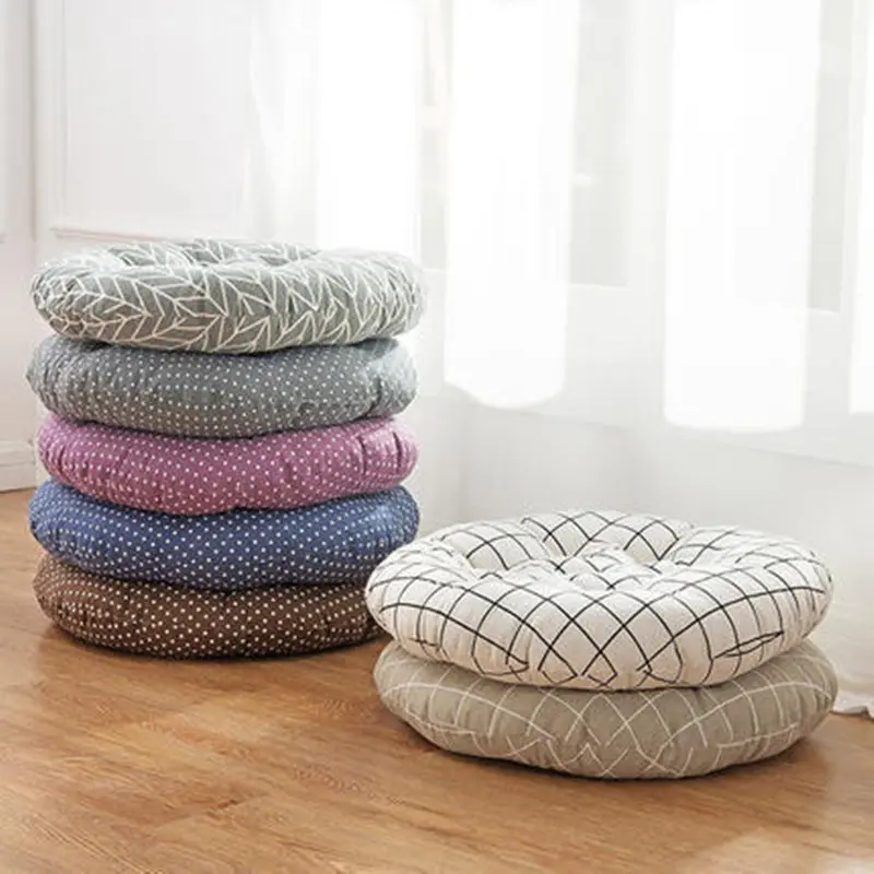

Simple Thicken Chair Cushions Round Car Seat Pad Tatami Floor Pad Mats almofada decorativa Coussin Decorative Pillows For Home