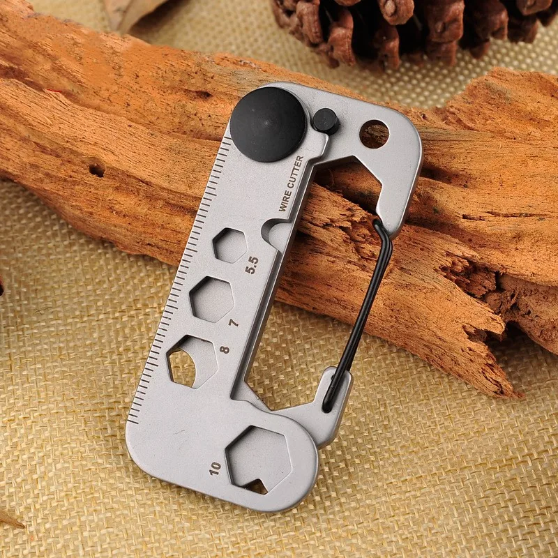 

420 Stainless Steel Self Defense Tool Multifunctional Tool Angle Wrench / Screwdriver / Opener Survival Kit Camping EDC Gear