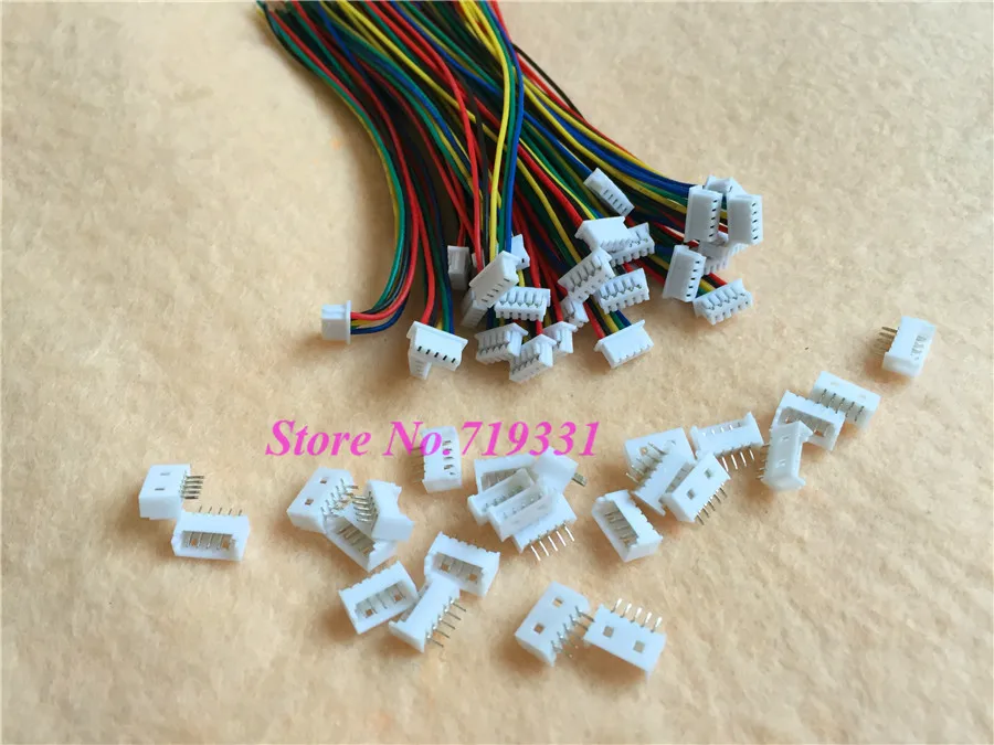 В общей сложности 20 блоков микро 1,25 мм 5pin кабель JST 1,25 5-контактный разъем мужской и женский разъем с проводами кабели