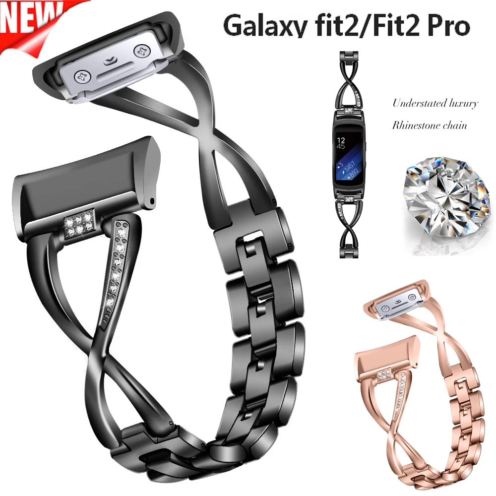 

Newest COMLYO Wristband For Samsung Galaxy fit2 Fit 2 Pro Band Wrist Bracelet for Gear Fit2 Pro SM-R360 Strap fit2 Watchbands