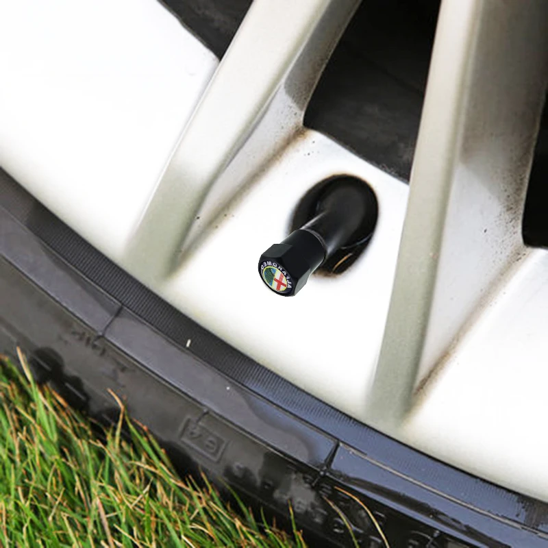 4 шт./лот стайлинга автомобилей сердечник колеса Кепки Знак логотипа Стикеры для Alfa Romeo паук GT Giulia Mito 147 156 159 166