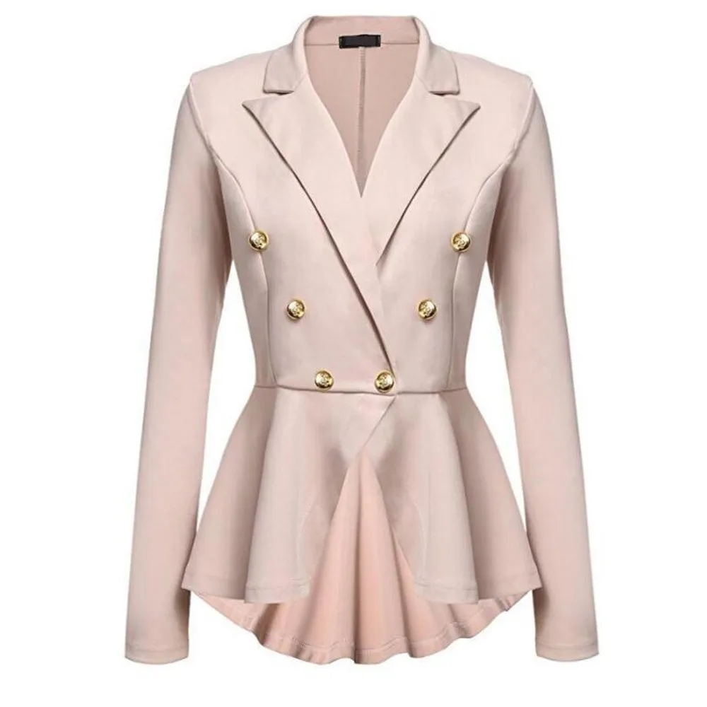 

Gothic Casual Office Lady White Women Overcoats Blazer Autumn Slim Black Formal Girls Yellow Popular Female Coats Purple Blazers
