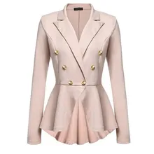 Gothic Casual Office Lady White Women Overcoats Blazer Autumn Slim Black Formal Girls Yellow Popular Female Coats Purple Blazers