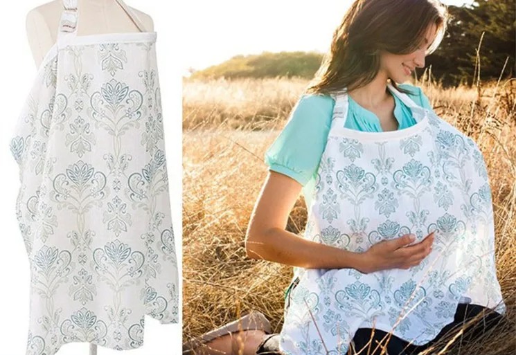 

Maternity Enfermagem Dress Nursing Cover Breastfeeding Cover Infant Baby Breathable Cotton Muslin Nursing Cloth Suckle Cloth