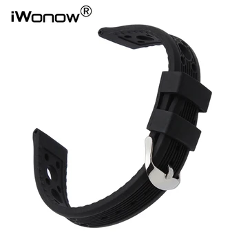 

Silicone Rubber Watchband + Tool for Fossil Diesel DZ Men Women Watch Band Wrist Strap Steel Buckle Bracelet 19 20 21 22 23 24mm