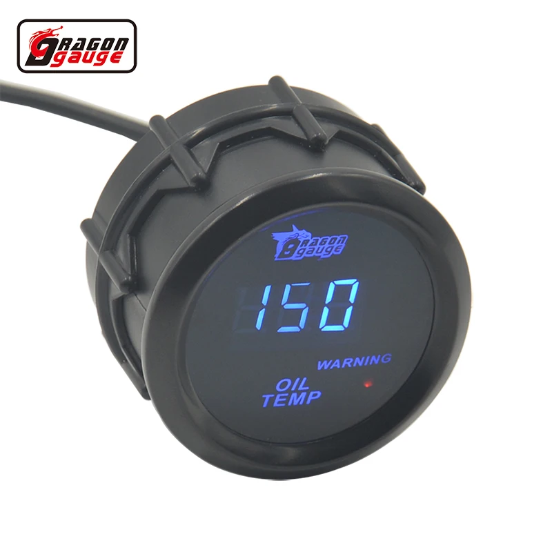 Dragon gauge 52 мм sunglasssesl синий свет Цифровой Автомобильный датчик температуры масла