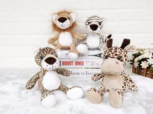 1pcs 30cm Cute Stuffed Doll NICI Jungle Brother Tiger Lion Leopard Giraffe Plush Animals Toy Xmas Gifts HOME Decoration