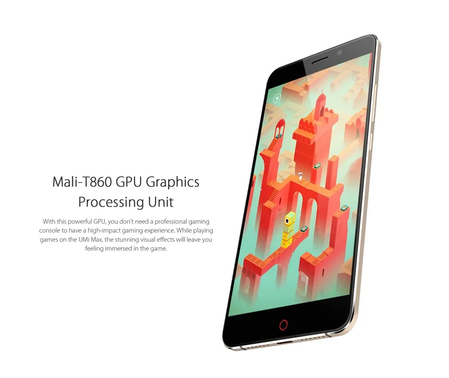 Мобильный телефон UMI Max 4G LTE Восьмиядерный 3 ГБ ОЗУ 16 Гб ПЗУ 5," FHD 1920*1080 Android 6,0 4000 мАч 13 МП отпечаток пальца