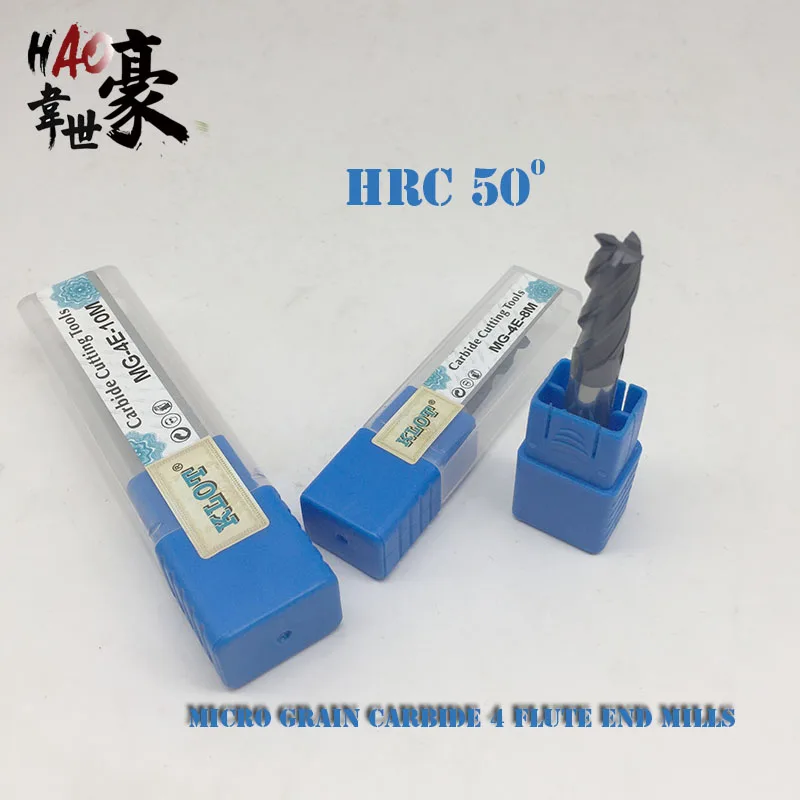 

HRC50 1 2 3 4 5 6 8 10 Carbide end mill Milling cutting Tools Alloy Tungsten Steel Milling Cutter EndMills CNC machine end mills