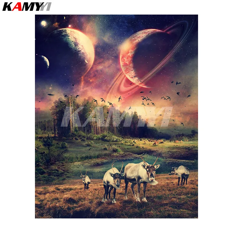 2018 New Landscape Unlimited 5D DIY Diamond painting Cross stitch Full Square Diamond embroidery full Round Diamond mosaic Home decor-20_