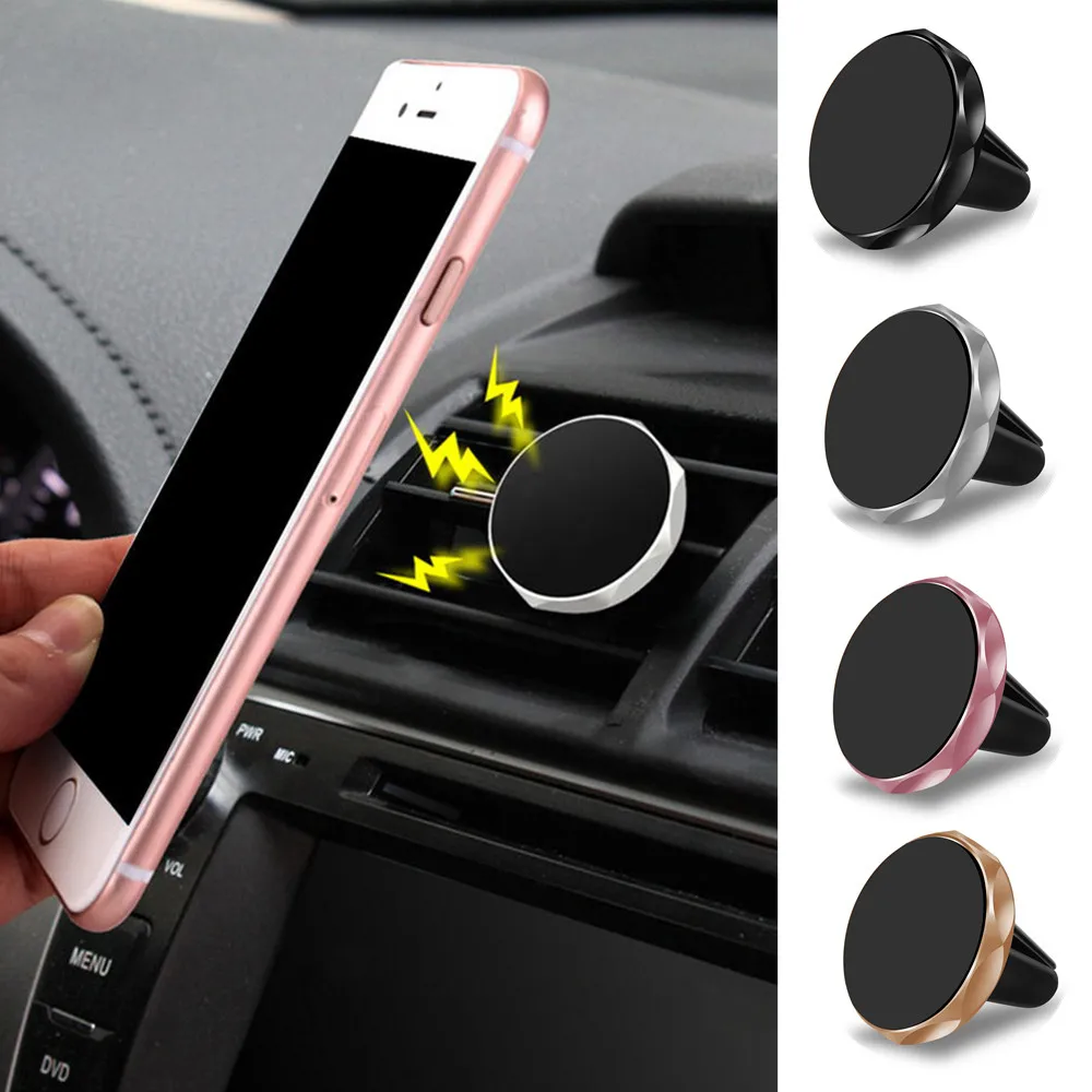 

Magnetic Holder Air Vent Mount Mobile Smartphone Stand Magnet Support Cell Cellphone Telephone Desk Tablet GPS Car Phone Holder