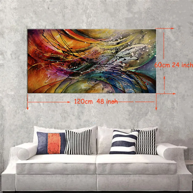 Colorful Cuadros Hand-painted Abstract Oil Paintings Wall Canvas Large Graffiti Lines Painting Wall Art Pictures for Living Room Colorful Cuadros Hand-painted Abstract Oil Paintings Wall Canvas Large Graffiti Lines Painting Wall Art Pictures for Living Room
