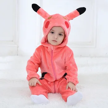 

Spider-Man For pikachu Kigurumi baby Kids Cartoon Animal Cosplay Costume Warm Soft Flannel Fancy Onesie Cute Pajama Body Suit