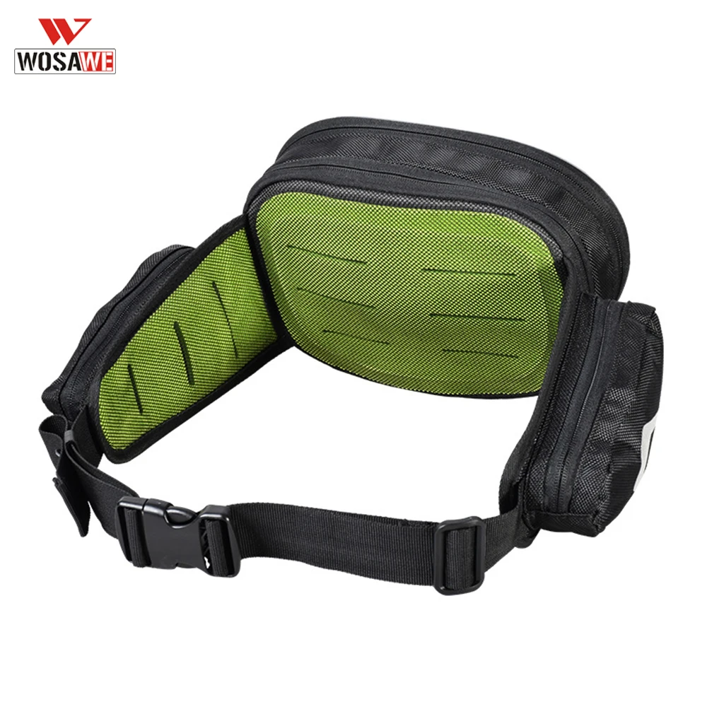 

WOSAWE Adult Motorcycle Sports Belt Pack Oxford Drop Waist Fanny Pack Motorcycle Rider Travel Bag Polyester 600D