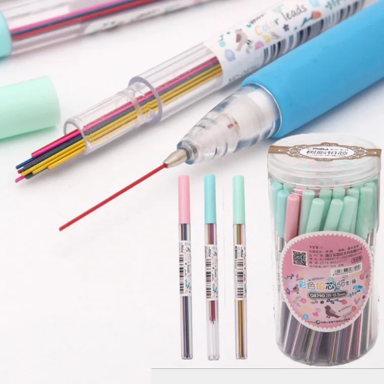

15Pcs/box 0.5 /0.7 mm Colorful Mechanical Pencil Lead Art Sketch Drawing Color Lead School Office Supplies
