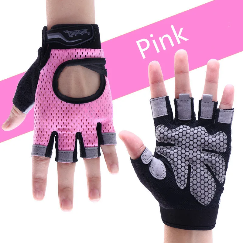 Body Building Fitness Gloves Half Finger Anti-skid Breathable Gym Gloves Weightlifting Cycling Training Dumbbell Fitness Gloves
