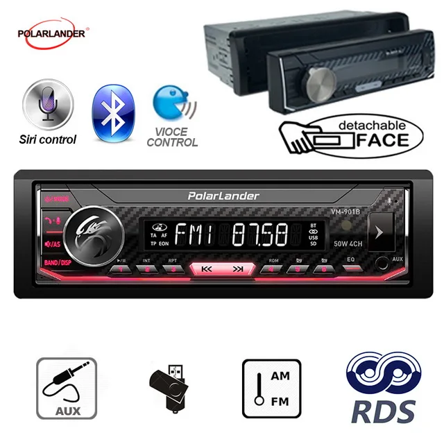  Siri Assistant bluetooth 1 din AM / FM / RDS Radio Car Multimedia Player Autoradio car radio Suppor