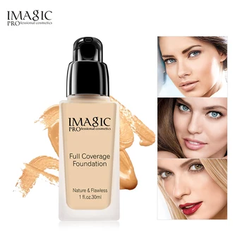 

IMAGIC Foundation Cream Moisturizing Waterproof Oil Control Concealer Whitening Brightening Foundation Liquid Foundation