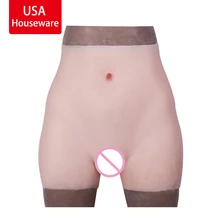 Silicone Realistic Vagina Panties Shemale Crossdresser Pussy Pants Transgender Artificial Sex Fake Vagina Underwear Enhancer Hip