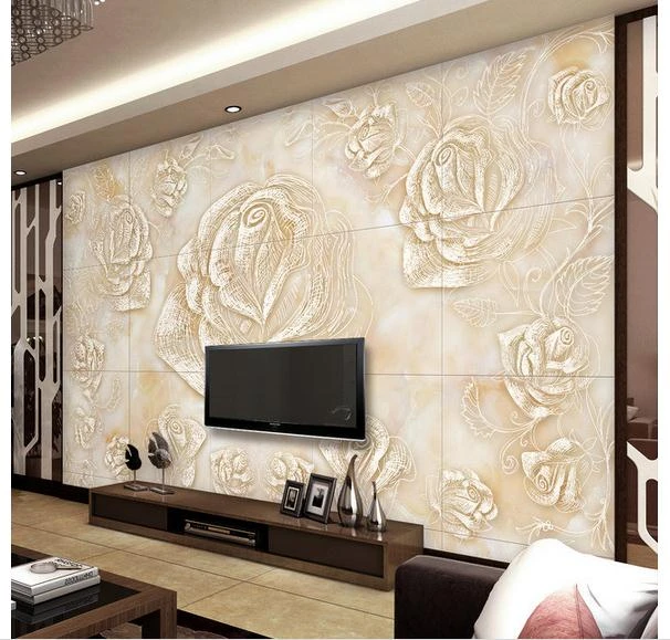 Home Decor  3d Wallpaper Walls Roll Living Room Tv Background Decoration  Paper  Aliexpress