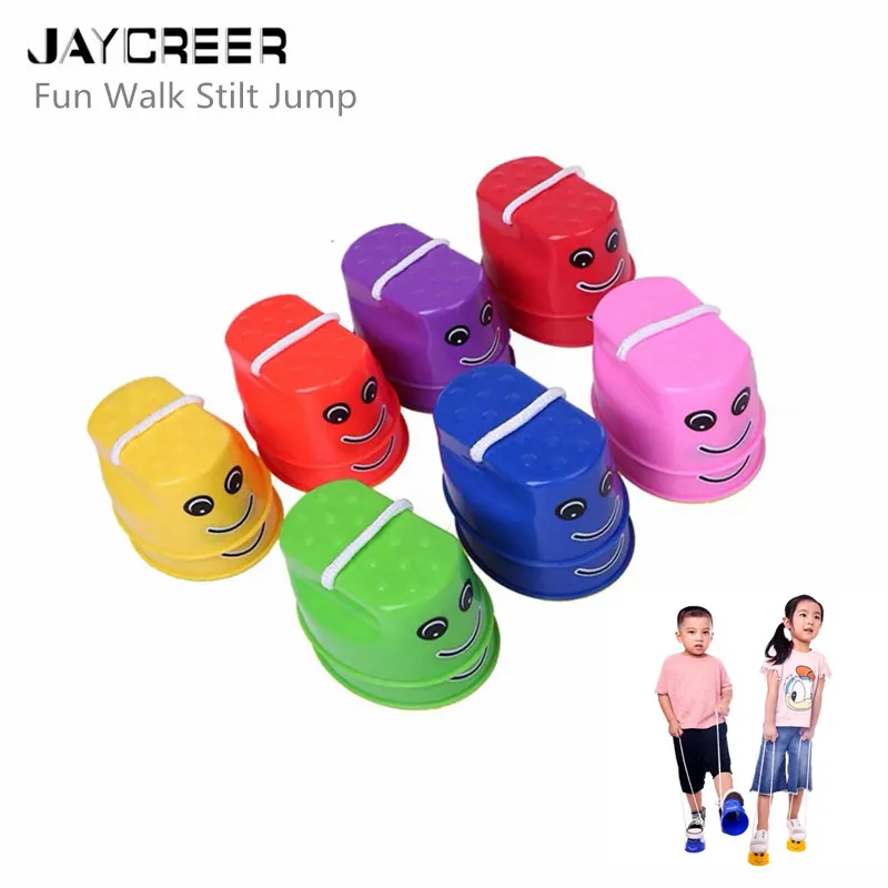 

JayCreer 1Pair Kids Children Physical Training Plastic Balance Toy Walking Jumping Stilts,Outdoor Toys