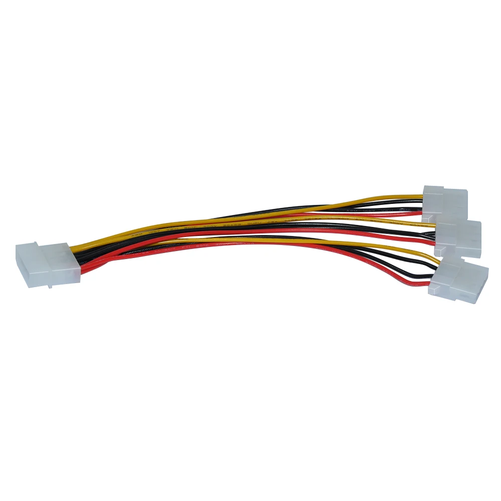 Сетевой разветвитель DeepFox с 4 контактным разъемом Molex male на 3 портовый разъем IDE female