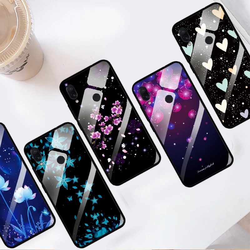 Чехол YOUVEI Одуванчик из закаленного стекла для Xiaomi mi 8 SE чехол Red 7 Note 5Pro телефона с