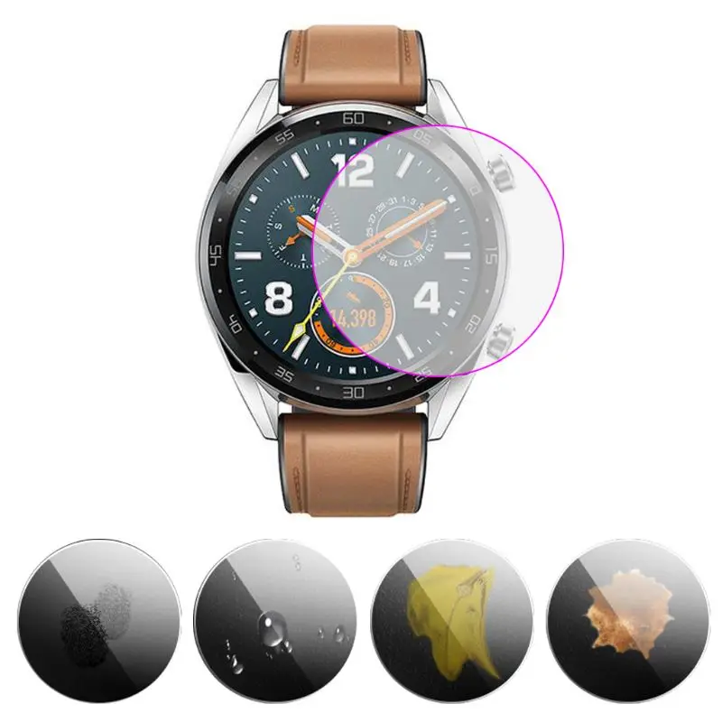 Защитная пленка для экрана для huawei Watch GT, устойчивая к царапинам, твердость 9 H, HD, прозрачное закаленное стекло, защитная пленка для экрана l1030#2