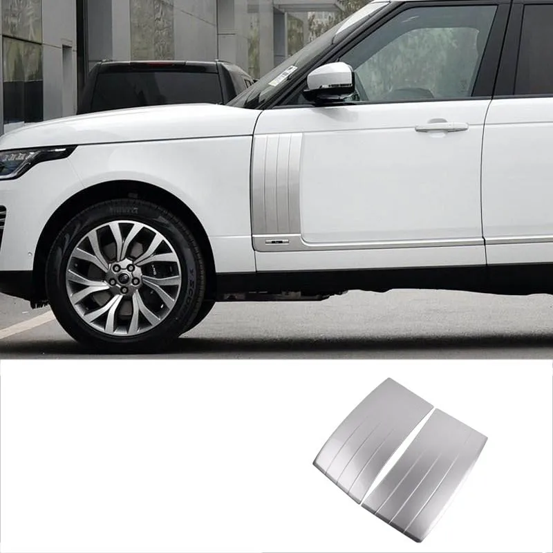Lsrtw2017 abs покраски автомобиля молдинги на кузов дверь стикер для range rover Vogue 2012 2013 - Название цвета: pure silver 2