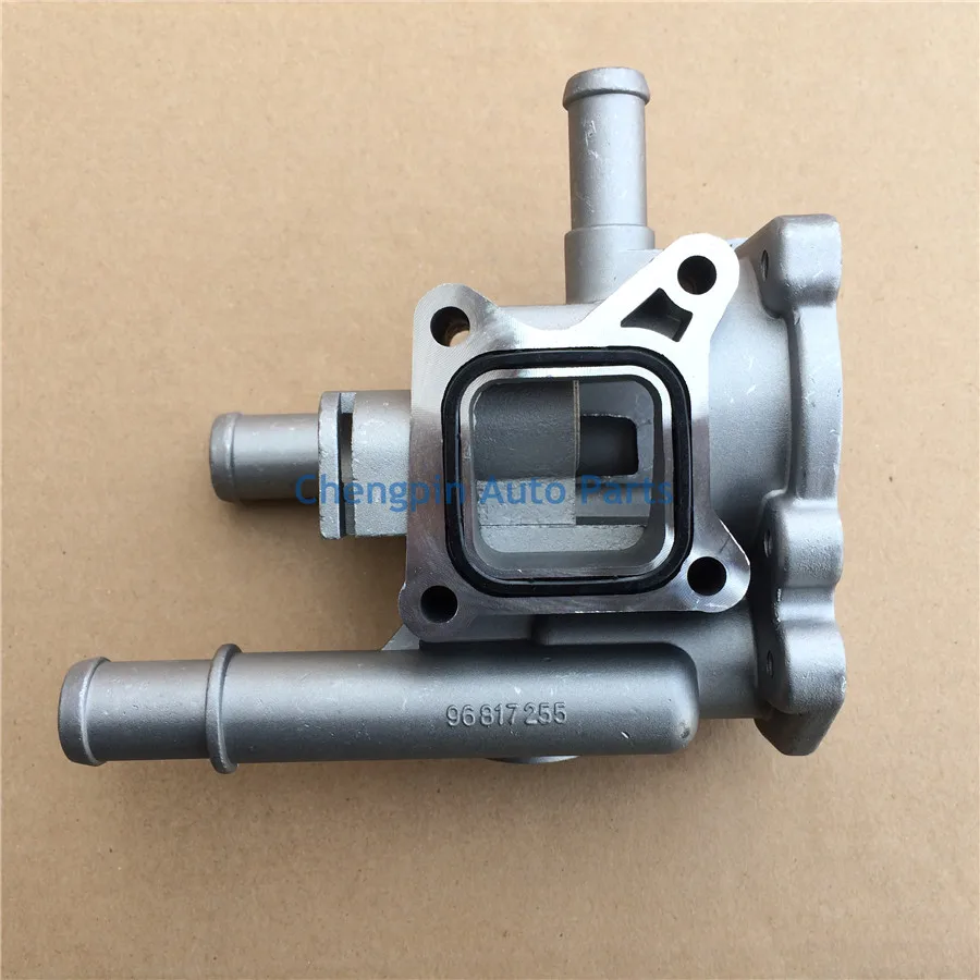 Aluminum engine coolant thermostat housing cover OEM# 96984103 96817255 for Chevrolet Cruze Epica Astra Hideo Zafira Vectra