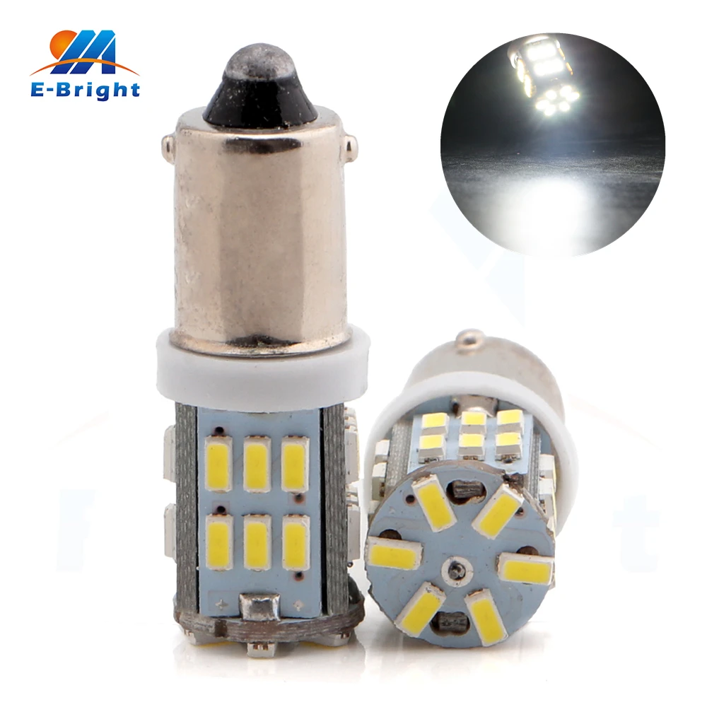 

100pcs/lot 12V BA9S Led Base 3014 30 SMD Led Bulbs Car Styling Led Indicator Light Parking Lamp Turn Light 300Lm Free Shipping