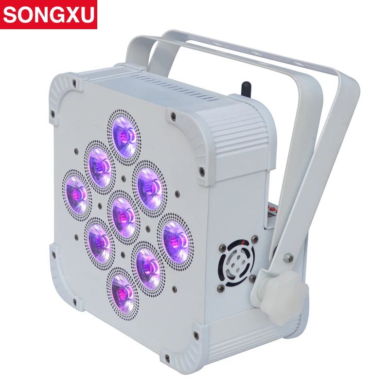 

SONGXU 9X10W 4 in 1 RGBW Wireless DMX Battery Powered Par Light/SX-WBPL0910