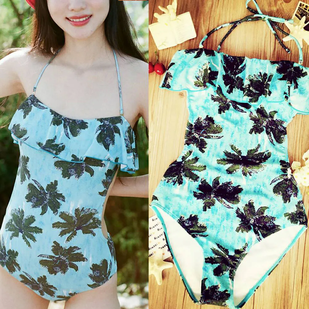 

Hawaiian stylewith breast pads bikini with triangular print embossed thin swimsuit hot springs swimwear women's bikini