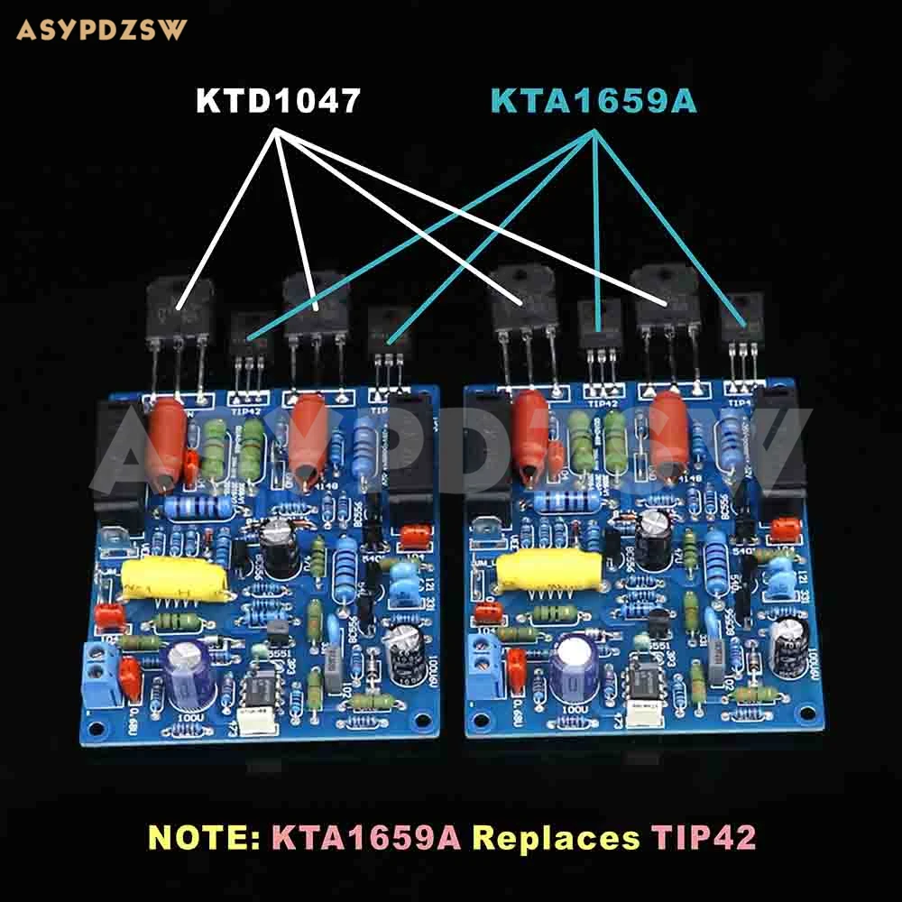 2 шт. собранная Плата усилителя мощности QUAD405 с KTD1047 KTA1659A 50-100 Вт 8 Ом