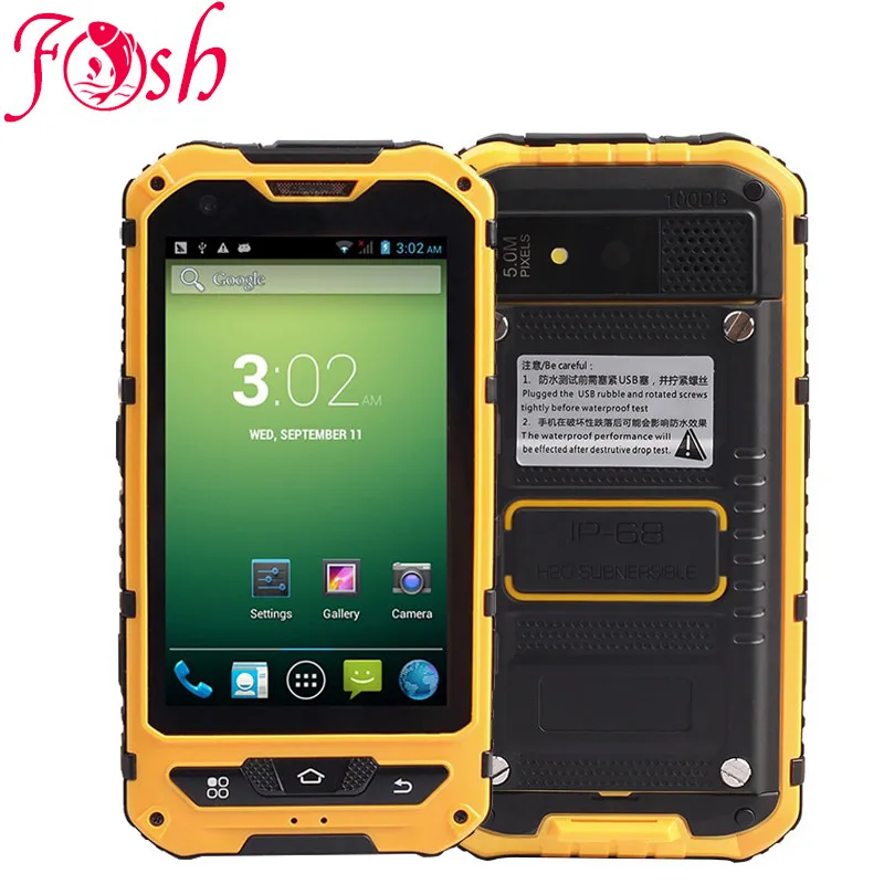 Оригинальный A8 IP68 водонепроницаемый ударопрочный Прочный телефон MTK6582
