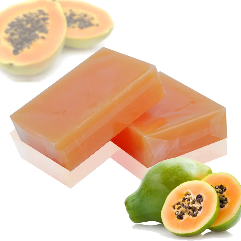 100g الطبيعي الأعشاب العضوية الأخضر البابايا تبييض صابون يدوي الصنع البرق الجلد إزالة حب الشباب ترطيب التطهير حمام الصابون