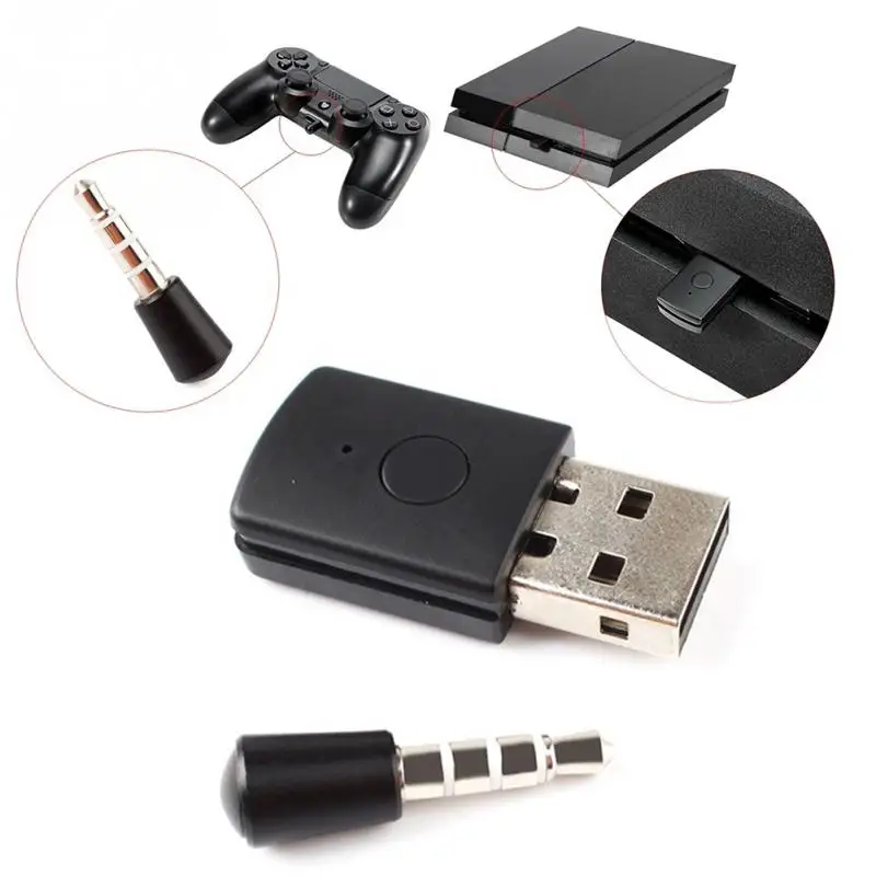 Bluetooth USB Adapter for Sonny PS4 Any Bluetooth Headsetsin Wireless