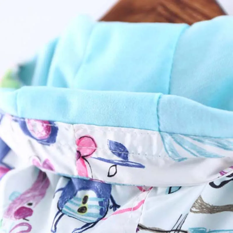 DOSOMA-2017-New-Spring-Baby-Coat-And-Jacket-For-Girl-Cartoon-Graffiti-Hooded-Windbreaker-For-Girls