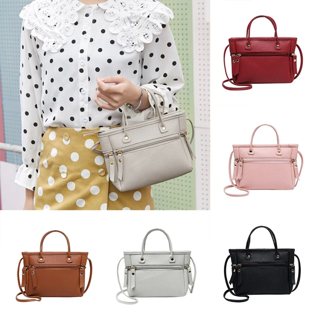 

Women Ladies Fashion Solid Crossbody Messenger Handbag crossbody bags for women Purse Totes Shoulder Bags#25